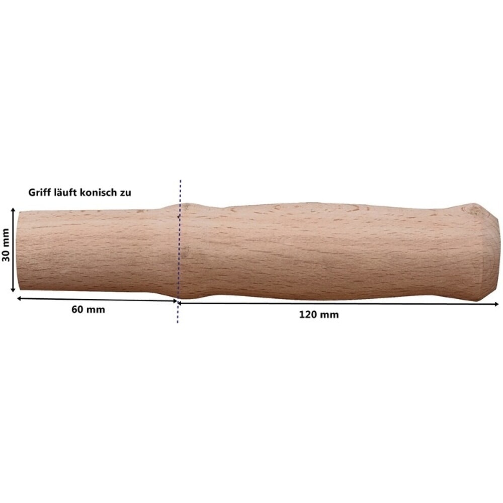 Produktabbildung Nr. 2: CAPITO Holzgriff, L180xB30xH30mm, Buchenholz, 1 Paar im Beutel, f. Schubkarre Practika