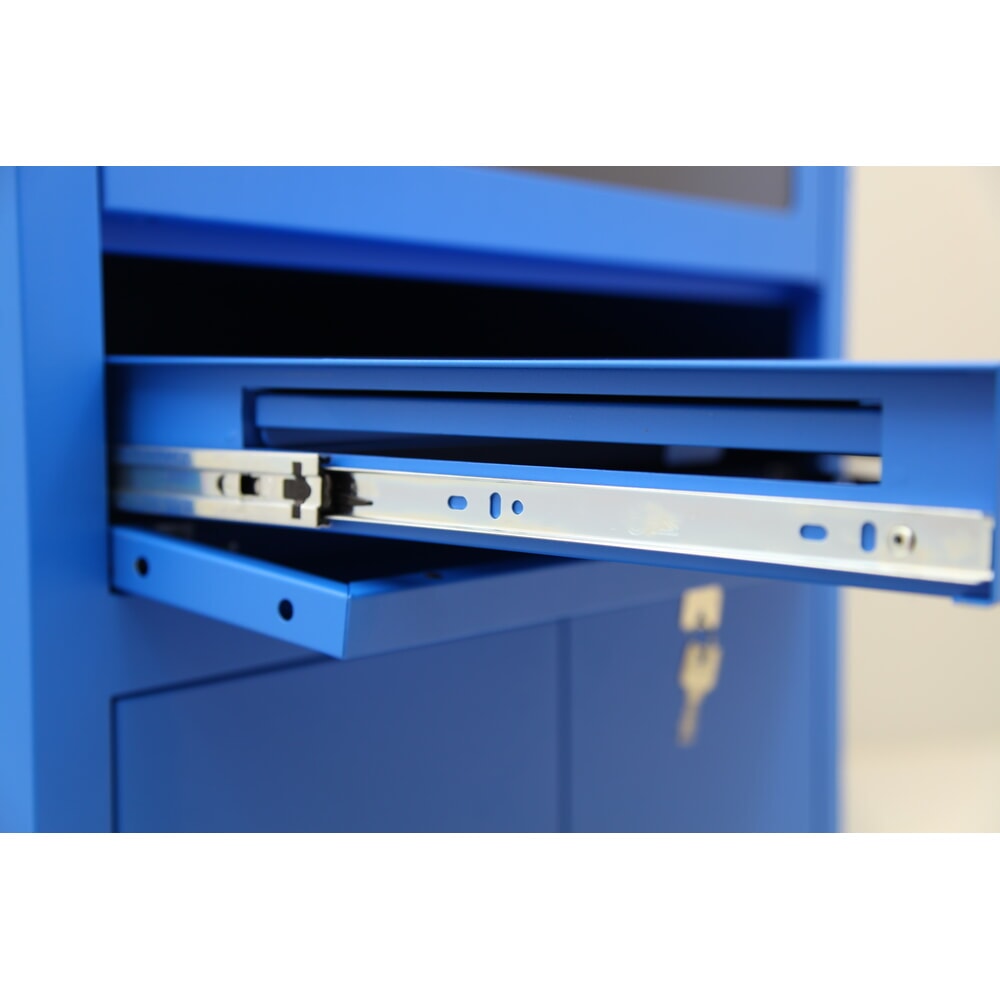 Produktabbildung Nr. 4: CEHA Mobiler Computerschrank HCS-1, HxBxT 1.750 x 650 x 550 mm, enzianblau