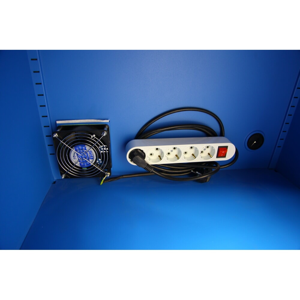 Produktabbildung Nr. 5: CEHA Mobiler Computerschrank HCS-1, HxBxT 1.750 x 650 x 550 mm, enzianblau