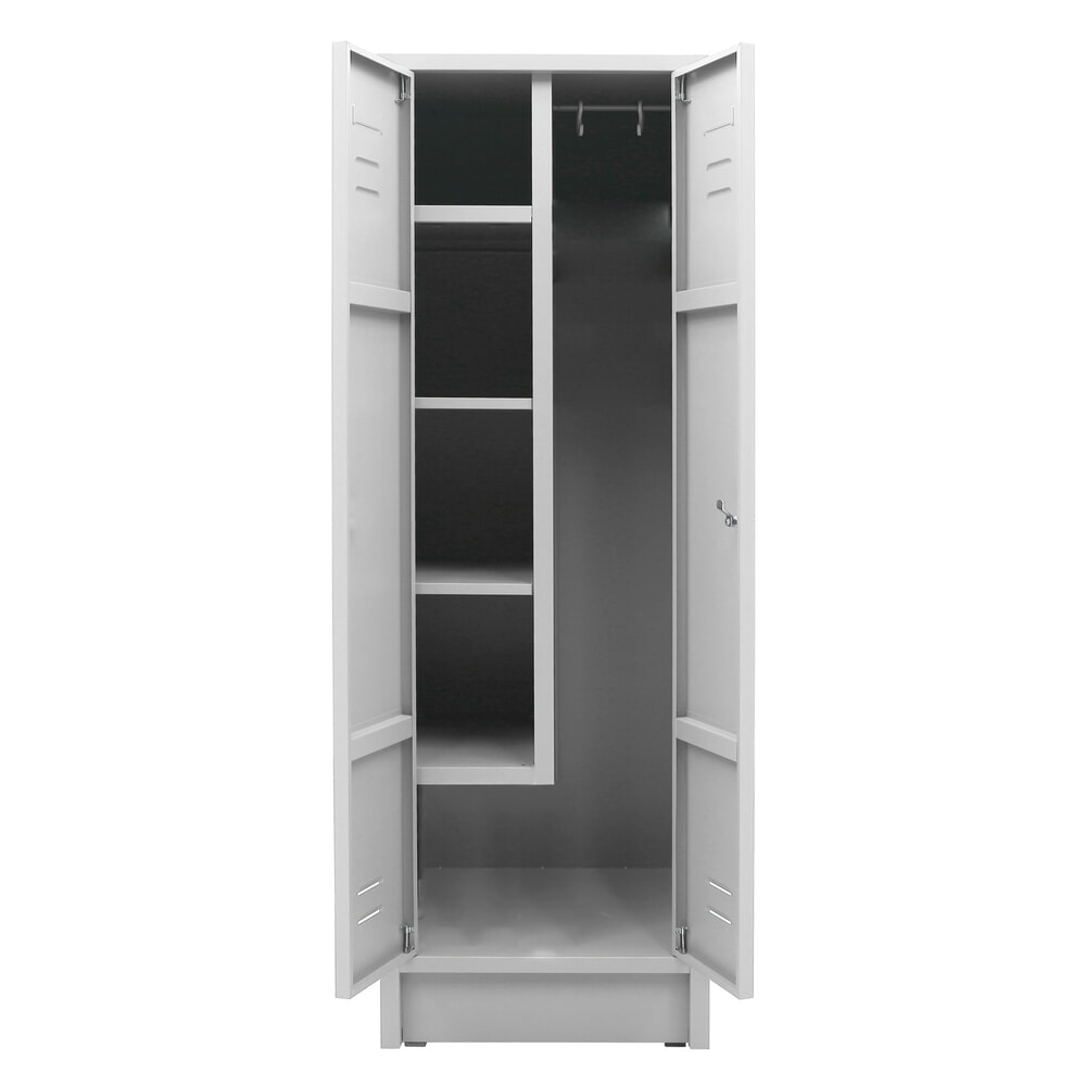 Produktabbildung Nr. 2: CEHA Putzmittelschrank HPZ-1, Zylinderschloss, HxBxT 1.800 x 600 x 500 mm, lichtgrau