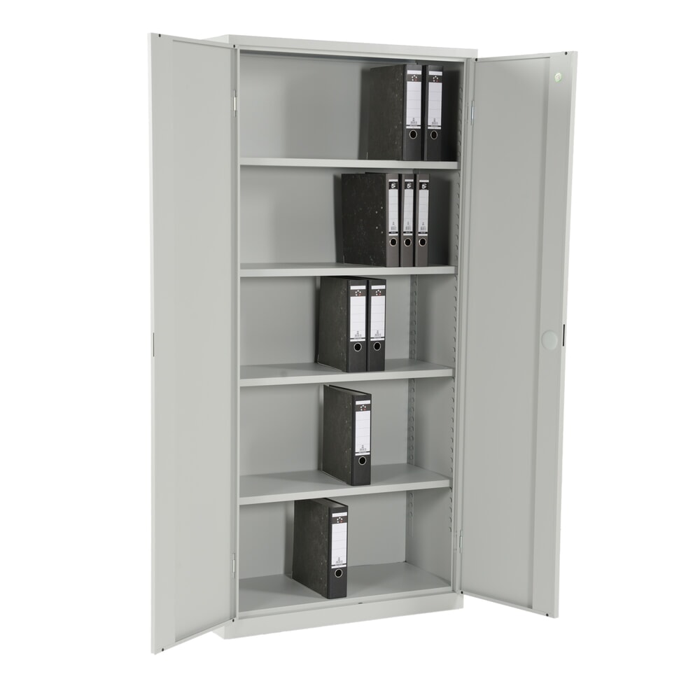 Produktabbildung Nr. 7: CEHA Flügeltürenschrank HF-ST, 5 OH, HxBxT 1.950 x 920 x 420 mm, verzinkte Fachböden, lichtgrau