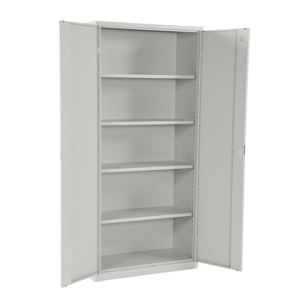 Produktabbildung Nr. 9: CEHA Flügeltürenschrank HF-ST, 5 OH, HxBxT 1.950 x 920 x 420 mm, verzinkte Fachböden, lichtgrau