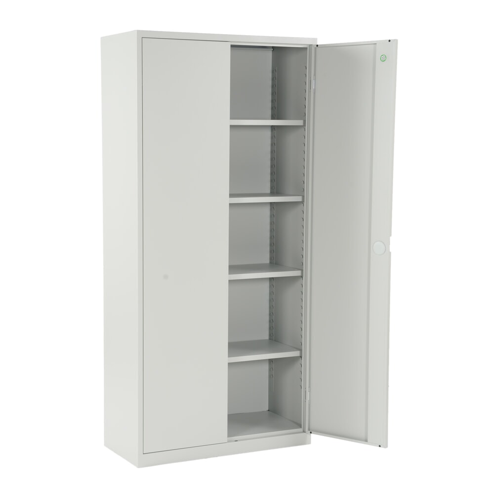 Produktabbildung Nr. 10: CEHA Flügeltürenschrank HF-ST, 5 OH, HxBxT 1.950 x 920 x 420 mm, verzinkte Fachböden, lichtgrau