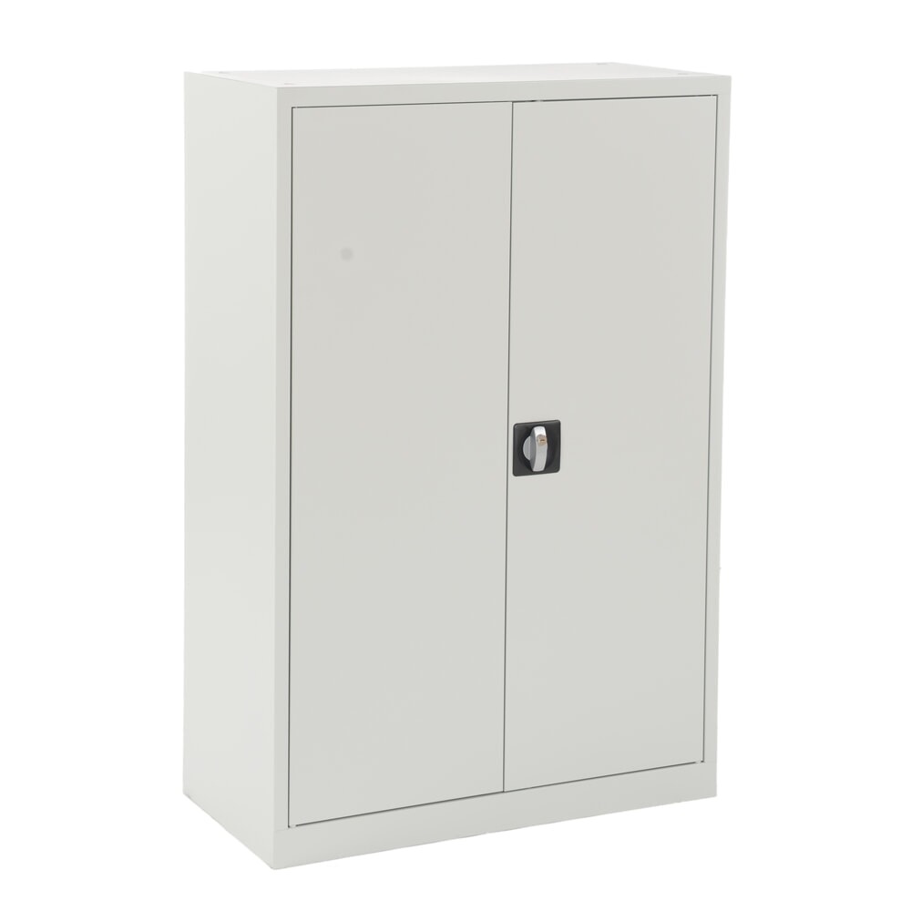 Produktabbildung: CEHA Universalschrank, Drehriegel-Zylinderschloss, 3 OH, HxBxT 1.200 x 800 x 380 mm, pulverbeschichtete Fachböden, lichtgrau