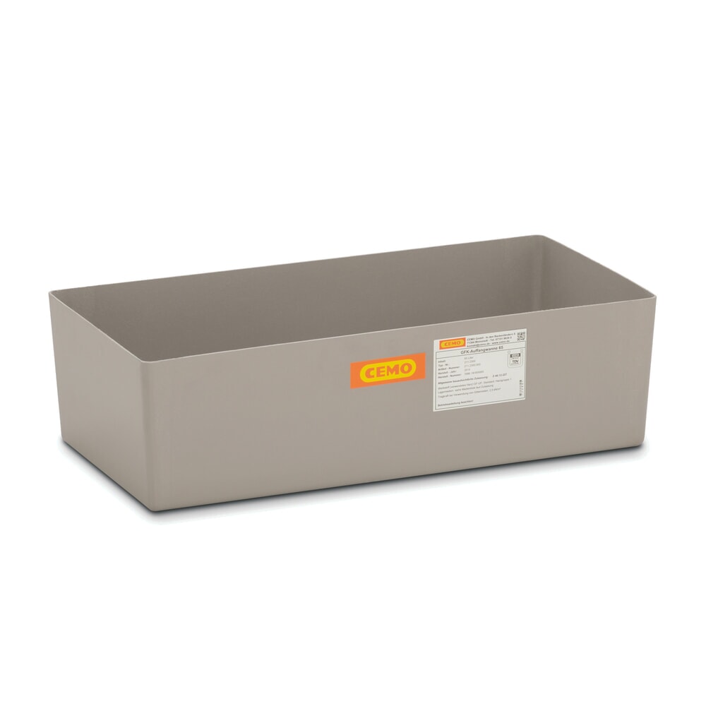 Produktabbildung: CEMO Auffangwanne aus GFK, HxBxT 240 x 420 x 820 mm