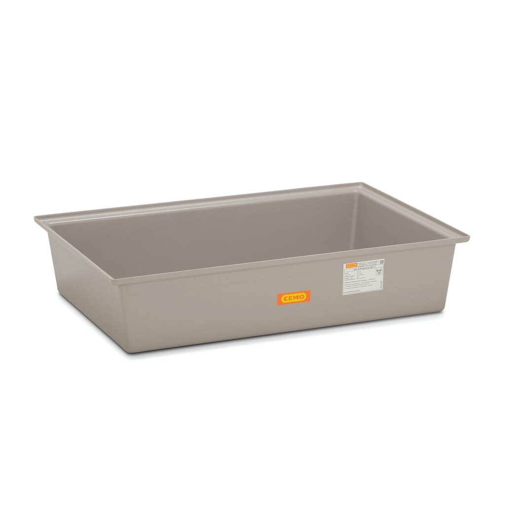 Produktabbildung: CEMO Auffangwanne aus GFK, HxBxT 270 x 850 x 1.280 mm