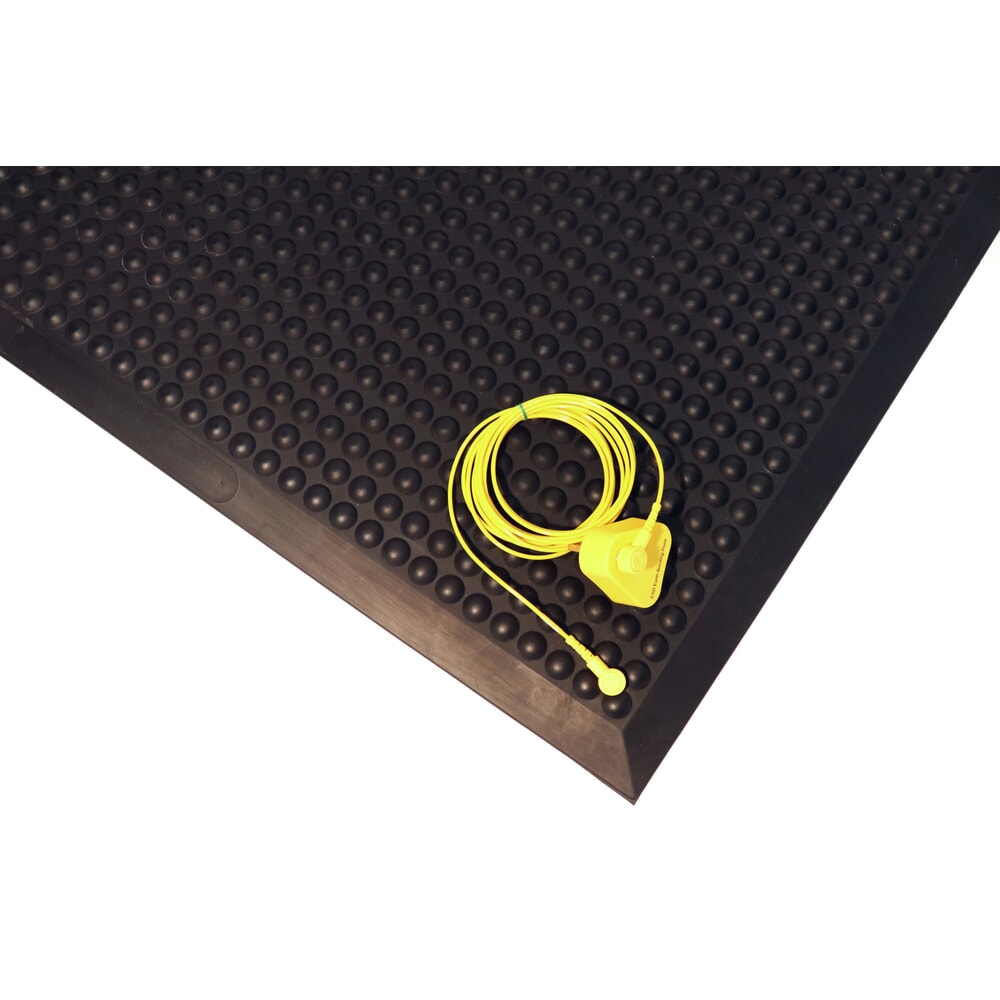 Produktabbildung Nr. 2: COBA Anti-Ermüdungsmatte COBAelite® ESD, mit Erdungskabel, BxL 600 x 900 mm, schwarz