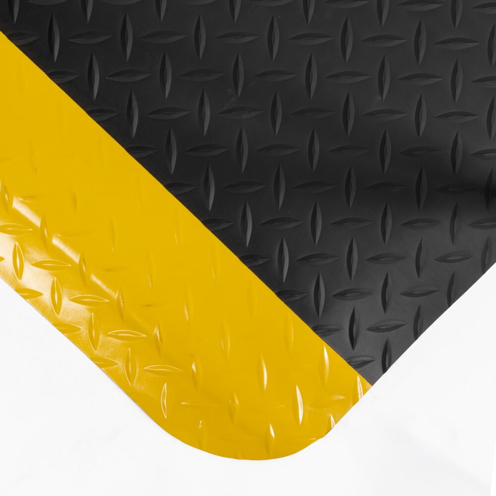 Produktabbildung Nr. 3: COBA Anti-Ermüdungsmatte Deckplate ReGen70, 2-lagig, schwarz/gelb, BxL 600 x 900 mm