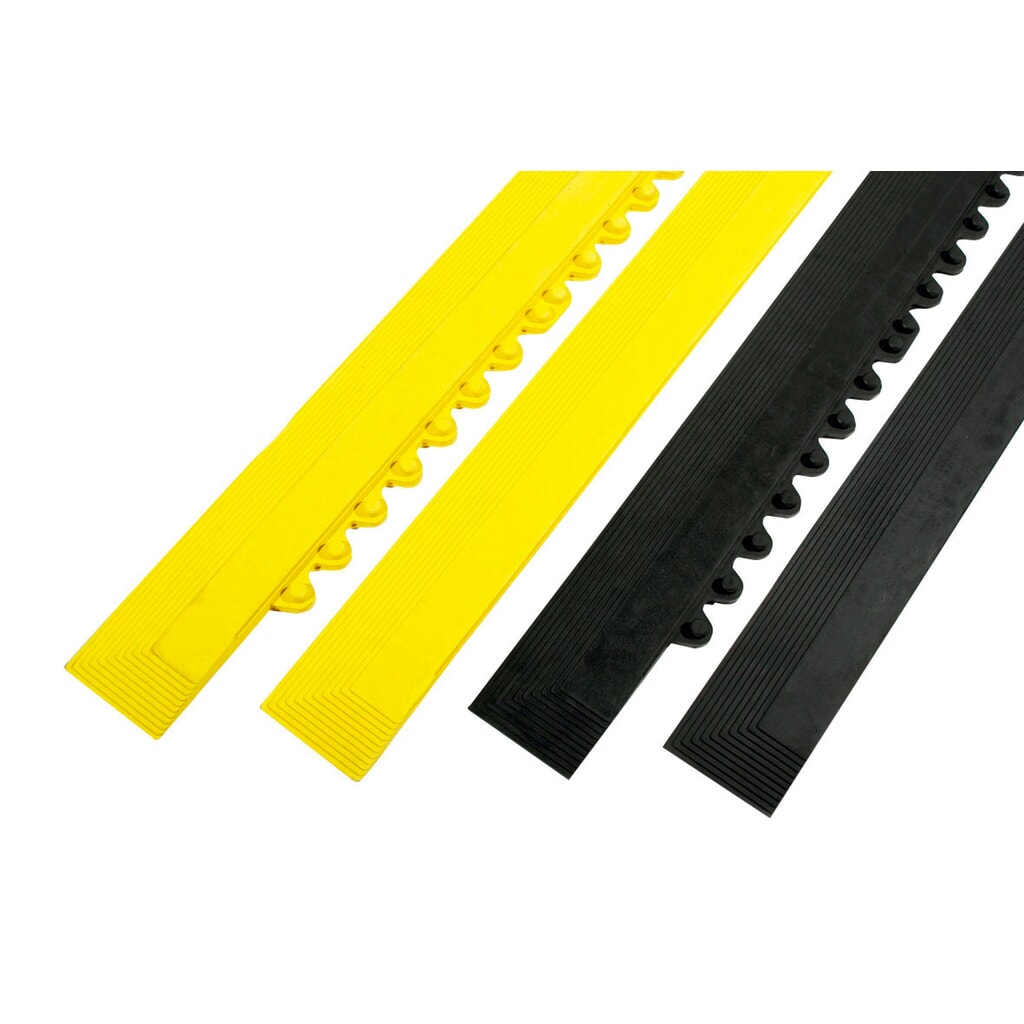COBA Anti-Ermüdungsmatte Fatigue Step, Randleiste, Standard, weiblich, gelb Produktabbildung Nr. 2: COBA Anti-Ermüdungsmatte Fatigue Step, Randleiste, Standard, weiblich, gelb