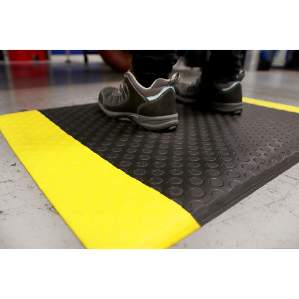 Produktabbildung: COBA Anti-Ermüdungsmatte Orthomat® Dot, 1-lagig, schwarz, BxL 900 x laufender Meter