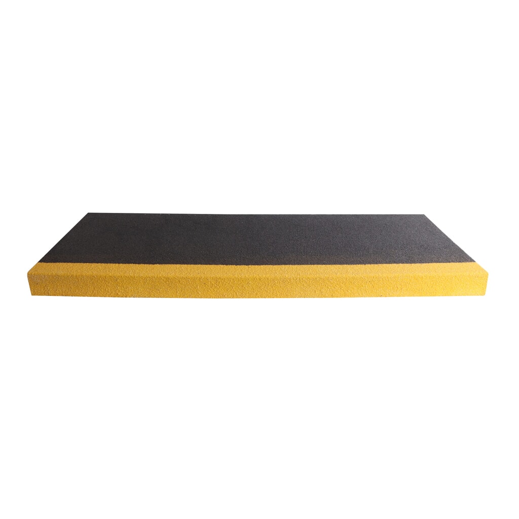 Produktabbildung Nr. 2: COBA Antirutsch-Treppenstufenprofil COBAGRiP® Stair Tread, HxBxL 5,5 x 750 x 345 mm, schwarz/gelb