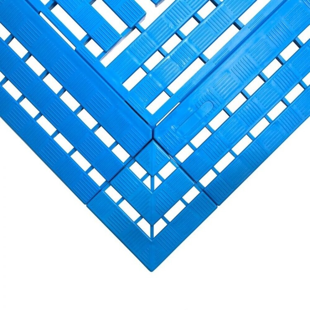 Produktabbildung Nr. 1: COBA Ecke für Arbeitsplatzmatte aus PE, BxL 112 x 112 mm, blau