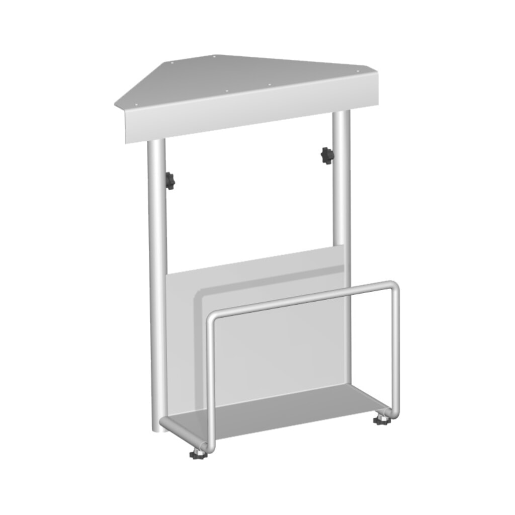 CPU-Halter für Büromöbelserie Profi, BxT 125-225 x 380 mm Produktabbildung: CPU-Halter für Büromöbelserie Profi, BxT 125-225 x 380 mm