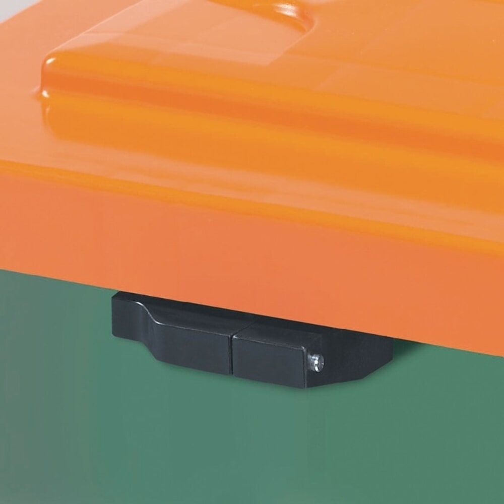 Produktabbildung Nr. 3: CRAEMER Streugutbehälter, 210 l HD-PE grün/orange, L790xB605xH775 mm, ohne Entnahmerutsche