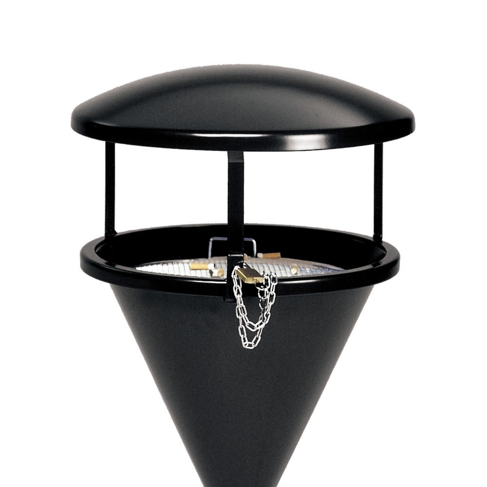 Produktabbildung: Dach für VAR® Standascher CLASSIC, Stahl, anthrazit