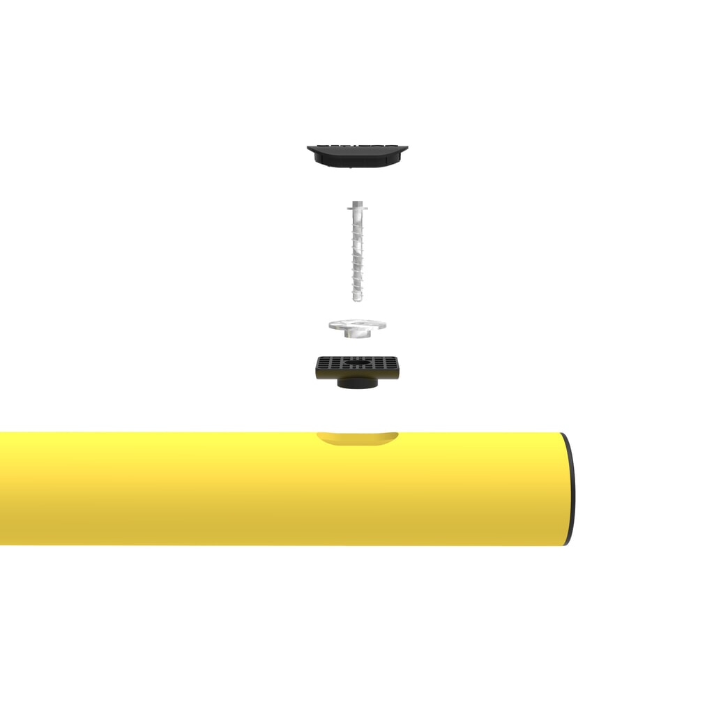dancop Bodenprofilbarriere "Mike", Ø 140 mm, Länge 500 mm Produktabbildung Nr. 9: dancop Bodenprofilbarriere "Mike", Ø 140 mm, Länge 500 mm