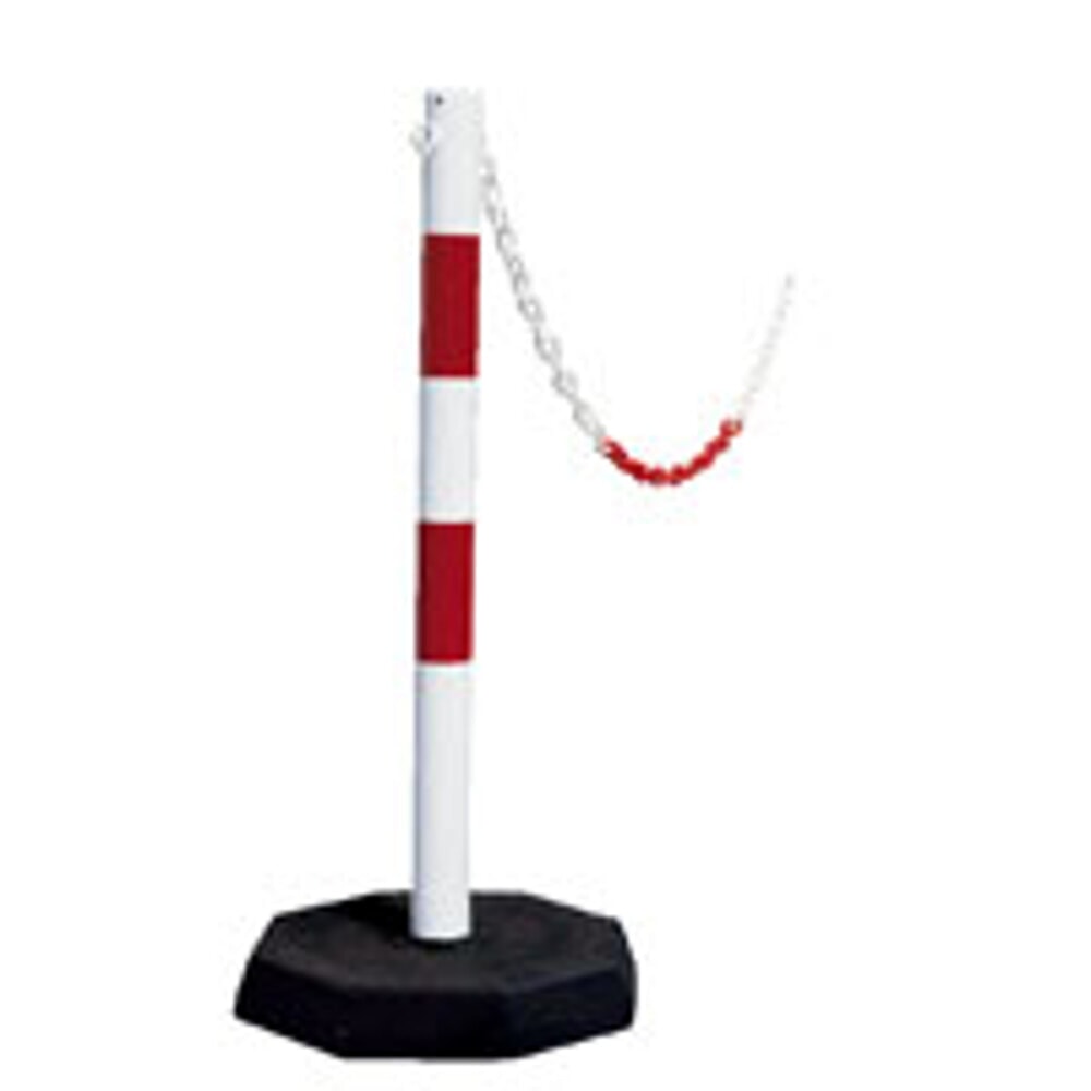 Produktabbildung Nr. 3: dancop Kettenständer-Set KPS, 25 m Kunststoffkette, rot/weiss, 6 Stk/VE