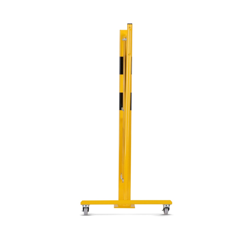 dancop Scherengitter, 1 Rollenfuss, 1 Absperrpfosten, Breite 3.600 mm, gelb/schwarz Produktabbildung Nr. 4: dancop Scherengitter, 1 Rollenfuss, 1 Absperrpfosten, Breite 3.600 mm, gelb/schwarz