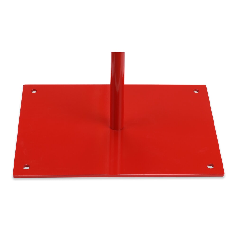 Produktabbildung Nr. 12: dancop Scherengitter-Set, 2 Rollenfüsse, 2 Fussplatten, Breite 2x 2.000 mm, rot/weiss