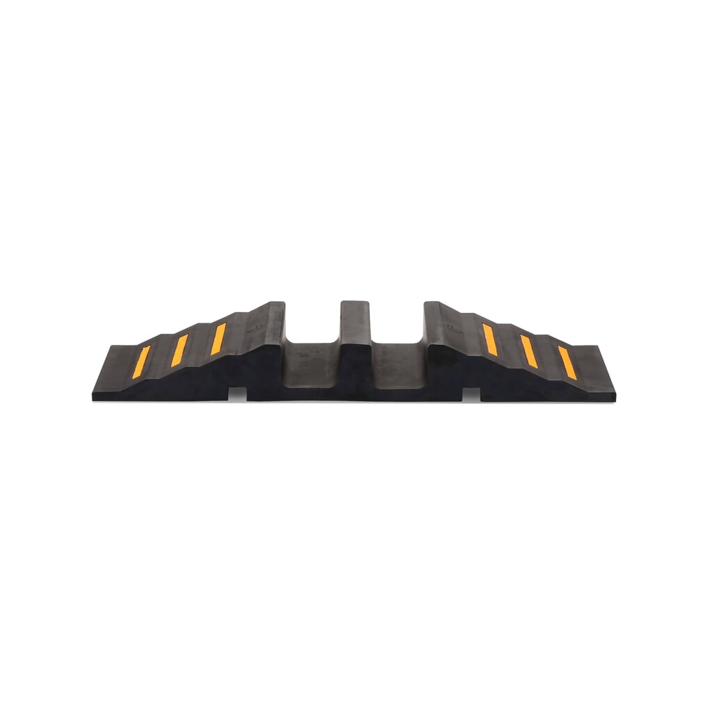 Produktabbildung: dancop Schlauch- und Kabelbrücke, Rampe, Breite 300 mm, schwarz