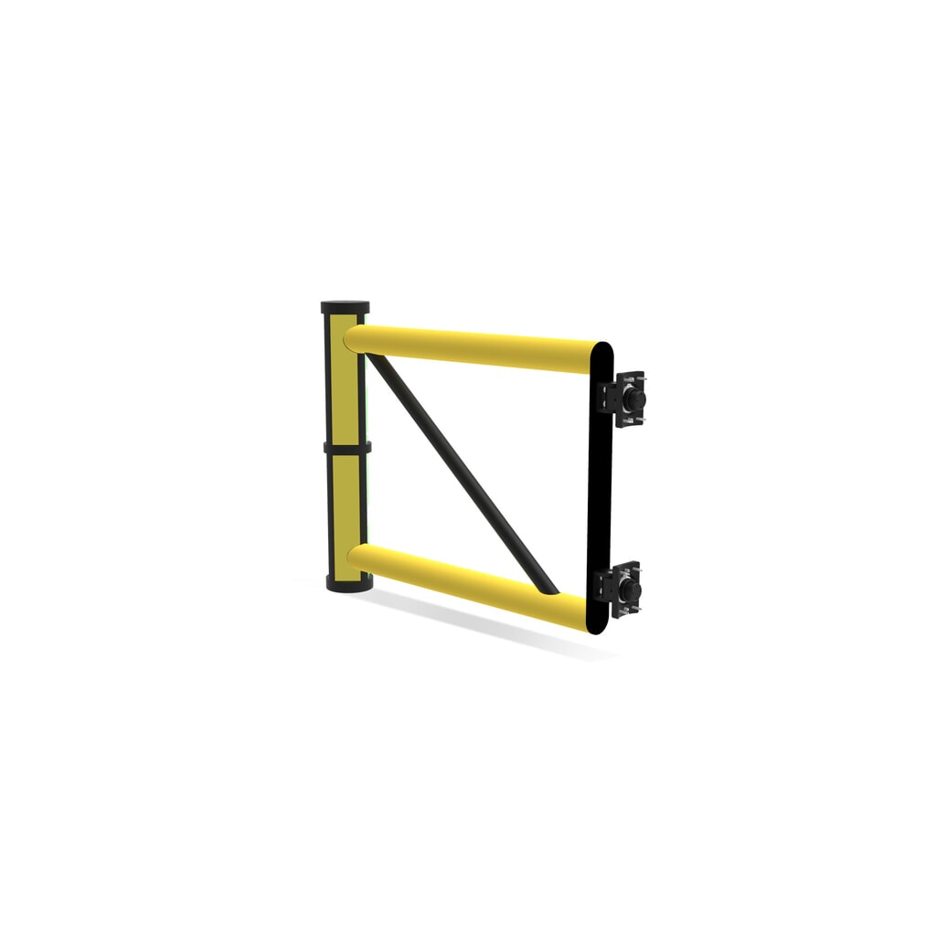 Dancop Schwingtür für Rammschutzgeländer "Delta", Innen- und Aussenbereich, HxB 1.200 x 800 mm Produktabbildung Nr. 6: Dancop Schwingtür für Rammschutzgeländer "Delta", Innen- und Aussenbereich, HxB 1.200 x 800 mm