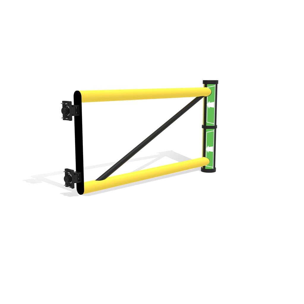 Produktabbildung Nr. 6: Dancop Schwingtür für Rammschutzgeländer "Delta", Innen- und Aussenbereich, HxB  1.200 x 1.200 mm