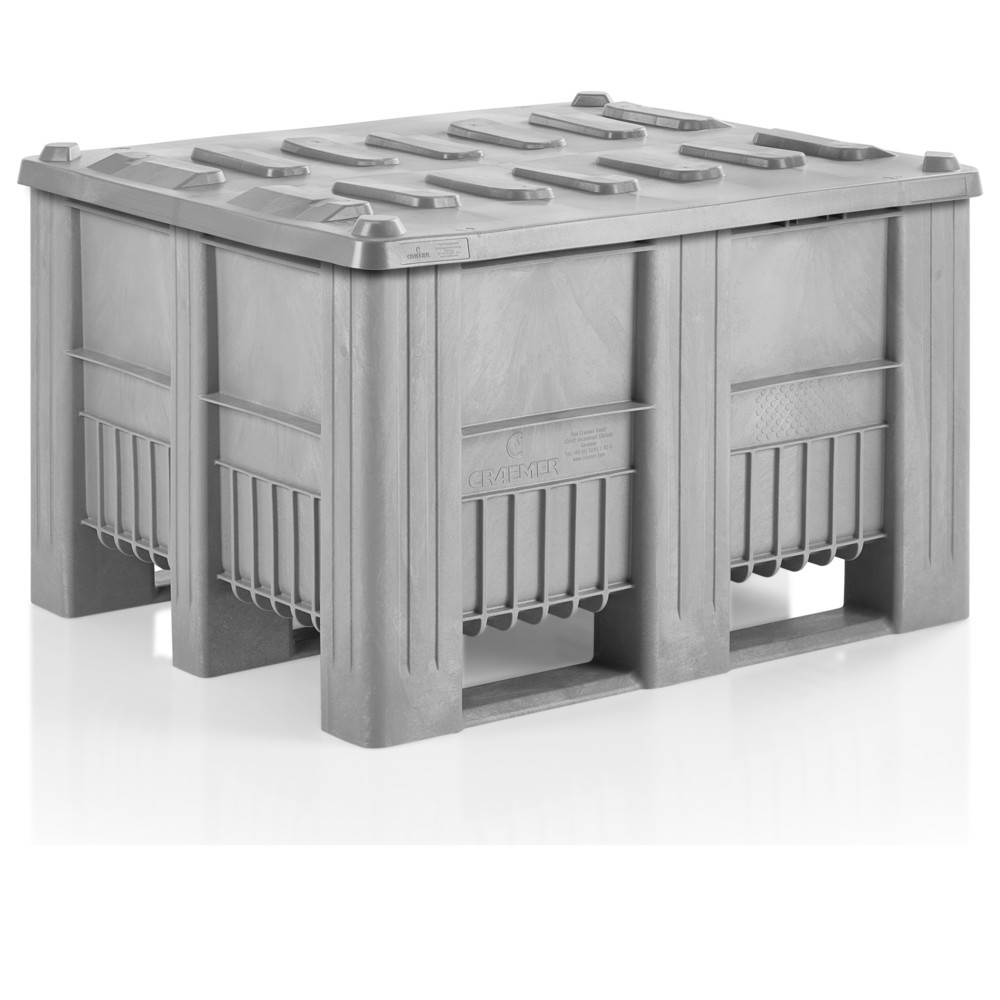 Produktabbildung Nr. 4: Deckel für CRAEMER Palettenbox, 1.200 x 1.000 x 760 mm, grau