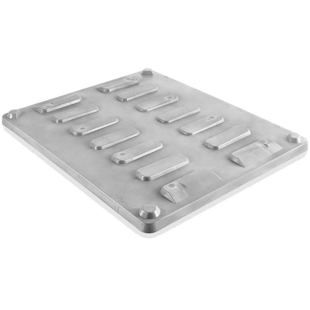 Produktabbildung: Deckel für CRAEMER Palettenbox, 1.200 x 1.000 x 760 mm, grau