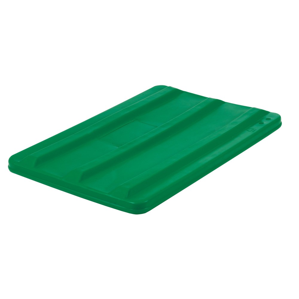 Produktabbildung: Deckel für Rollbehälter, HxBxT 40 x 680 x 450 mm, grün