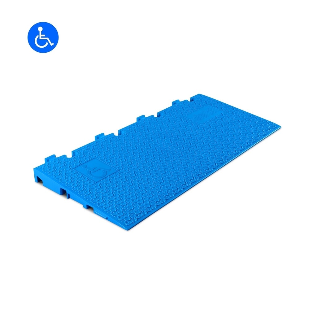 Defender® by Adam Hall Kabelbrücke MIDI 5 2D Rampe, blau Produktabbildung: Defender® by Adam Hall Kabelbrücke MIDI 5 2D Rampe, blau