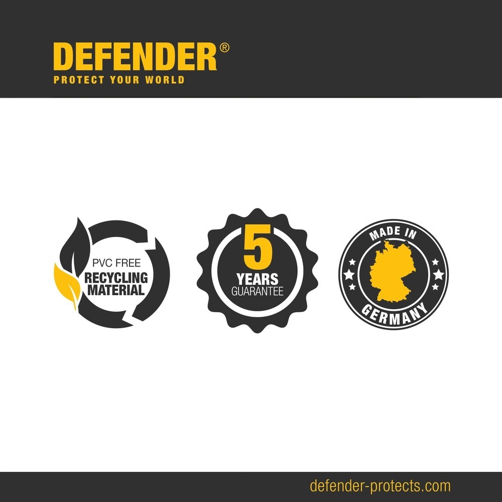 Produktabbildung Nr. 2: Defender® by Adam Hall Kabelbrücke ULTRA L, 4 Kanäle, schwarz/gelb