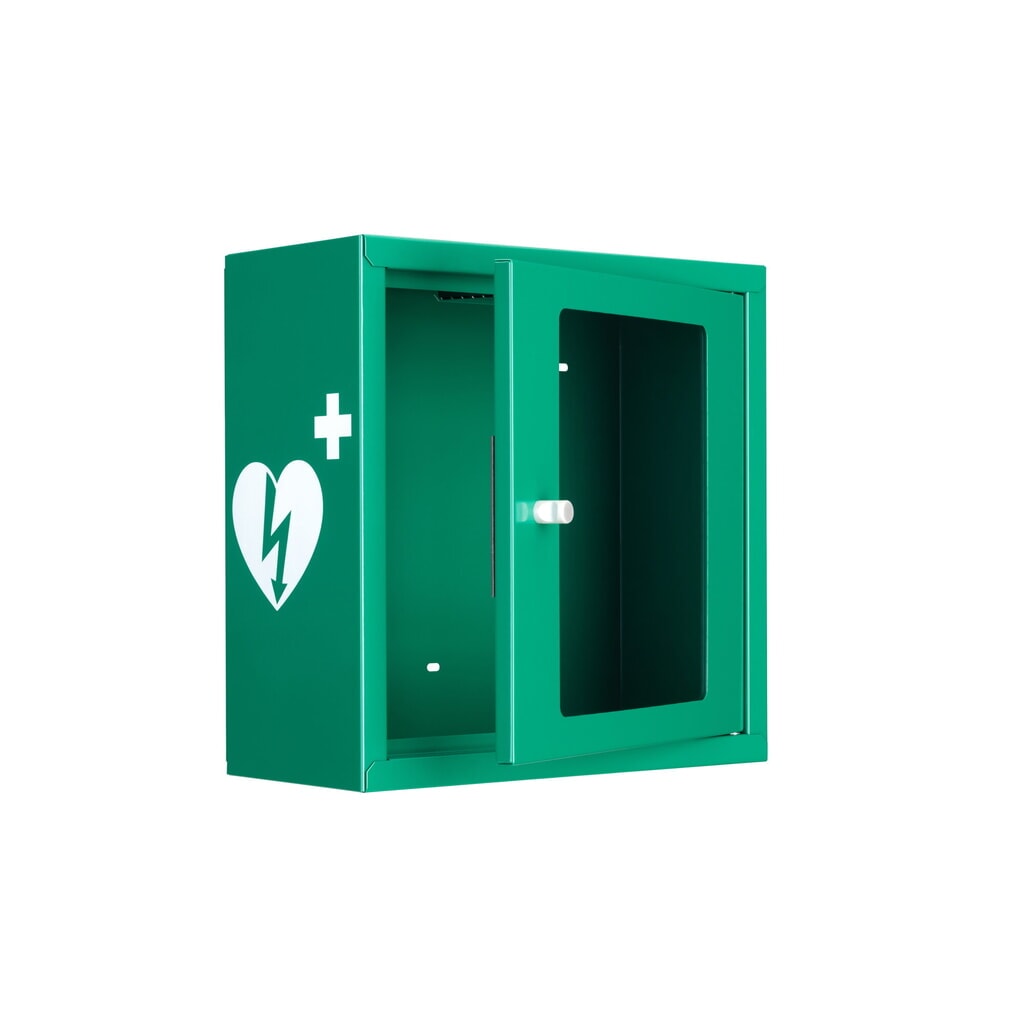 Produktabbildung Nr. 3: defibtech Defibrillatoren-Schrank mit akustischem Alarm, signalgrün