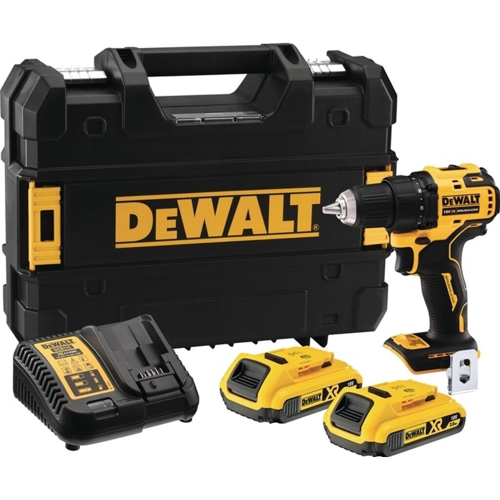 DEWALT Akkubohrschrauber DCD 708 D2T, 1,5-13 mm, 18 V 2 Ah Produktabbildung: DEWALT Akkubohrschrauber DCD 708 D2T, 1,5-13 mm, 18 V 2 Ah