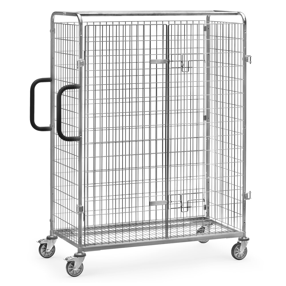 Produktabbildung: Doppel-Flügeltür für fetra® Kommisionierwagen, BxH 1.250 x 1.225 mm