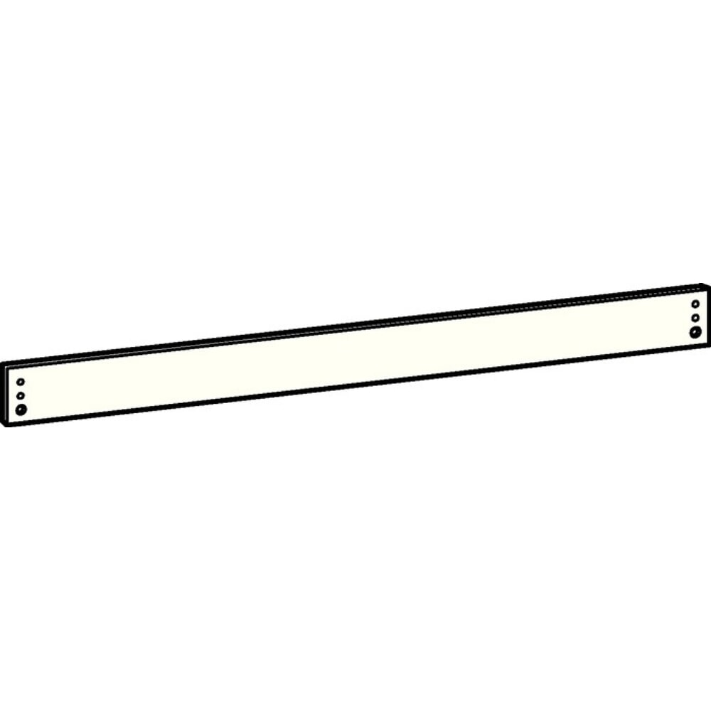 Produktabbildung: DORMAKABA Montageplatte, silber, passend für Gleitschiene G-N, Höhe 40 mm