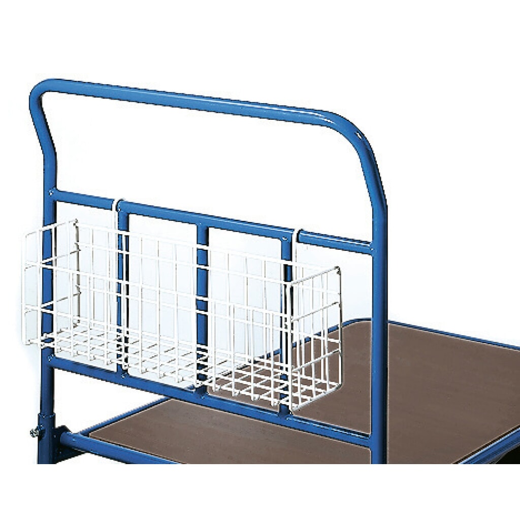 Drahtkorb für Kleinteile für fetra® Cash-'n'-Carry-Wagen, HxBxT 200 x 600 x 140 mm Produktabbildung: Drahtkorb für Kleinteile für fetra® Cash-'n'-Carry-Wagen, HxBxT 200 x 600 x 140 mm