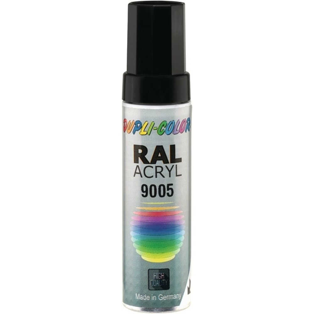 Produktabbildung: DUPLI-COLOR Lackstift, RAL 9005 12 ml, tiefschwarz glänzend, Stift