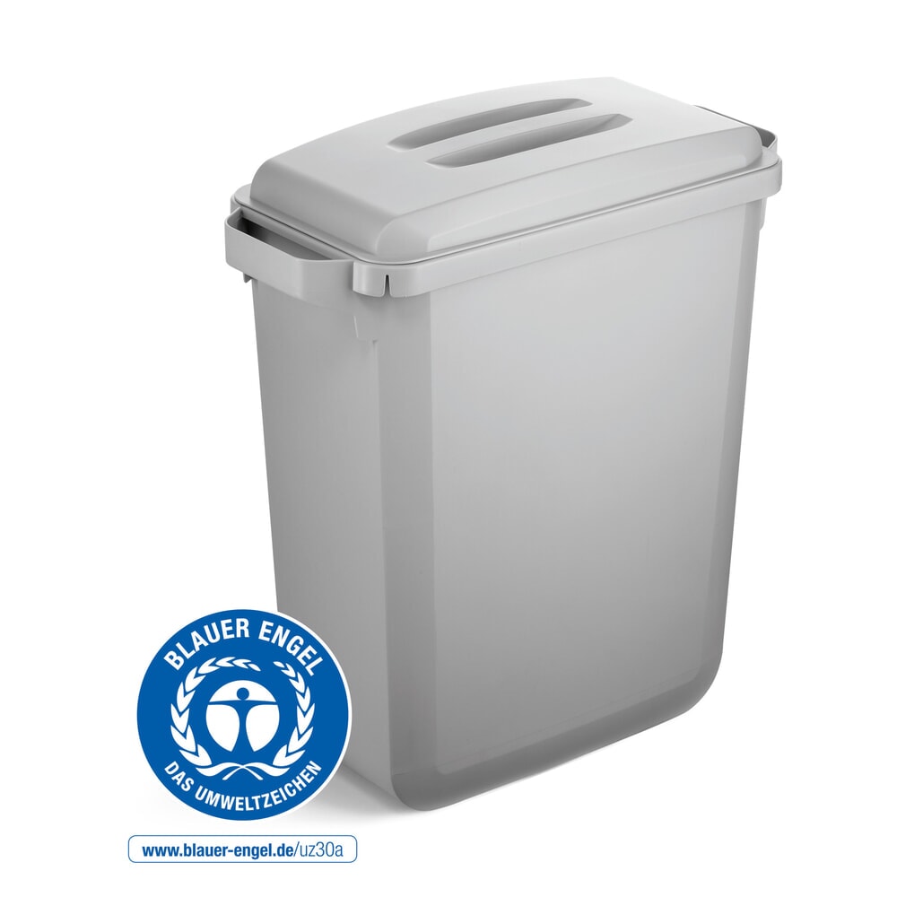Produktabbildung: DURABLE Abfallbehälter DURABIN® ECO 60L mit Deckel, grau