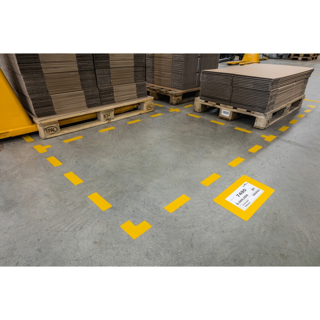 Produktabbildung Nr. 2: DURABLE Bodenmarkierungsfenster DIN A5, HxB 314 x 252 mm, Stärke 0,4 mm, ablösbar, 2 Packungen à 10 Stück/VE