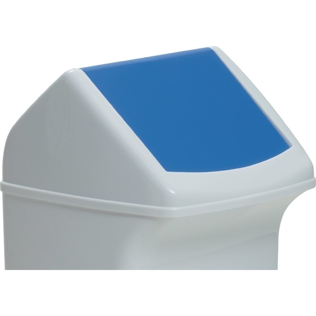 DURABLE Deckel, passend für Abfallsammler 40 l, Polyethylen blau B330xT330mm, mit Einwurfklappe Produktabbildung: DURABLE Deckel, passend für Abfallsammler 40 l, Polyethylen blau B330xT330mm, mit Einwurfklappe
