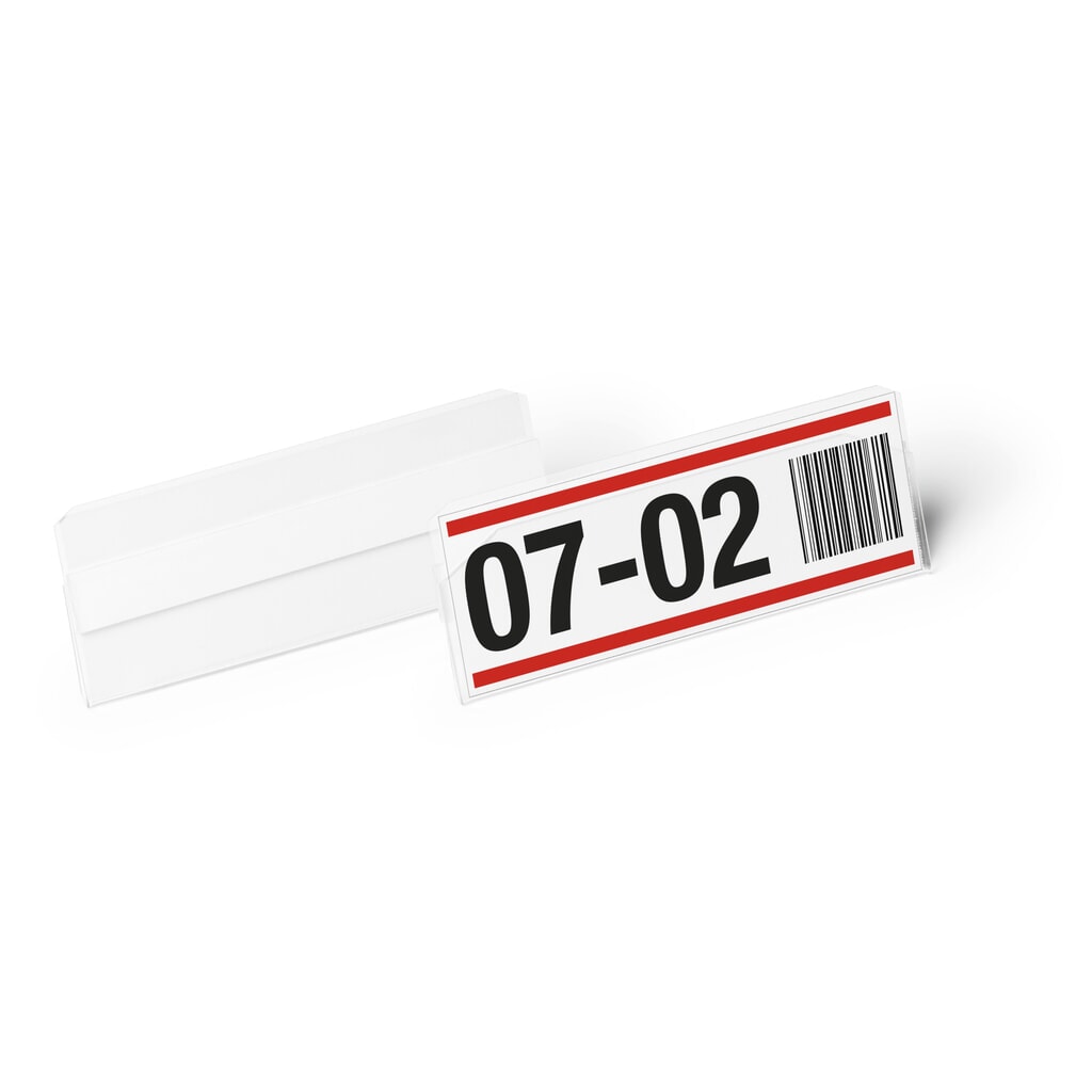 Produktabbildung Nr. 2: DURABLE Etikettentasche HARD COVER, selbstklebend, 100 x 38 mm, 50 Stk/VE