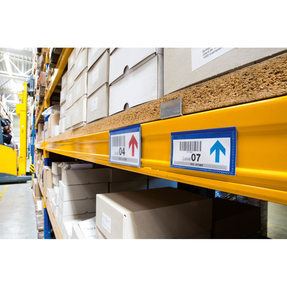 Produktabbildung Nr. 2: DURABLE Magnetische Etikettentasche 150 x 67 mm, dunkelblau