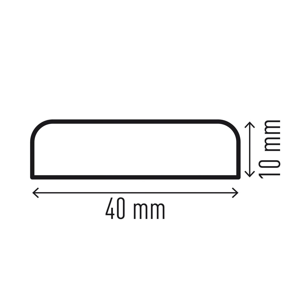 DURABLE Prallschutz für Flächen S10, rechteckig, HxL selbstklebend, 10 x 1.000 mm Produktabbildung Nr. 3: DURABLE Prallschutz für Flächen S10, rechteckig, HxL selbstklebend, 10 x 1.000 mm