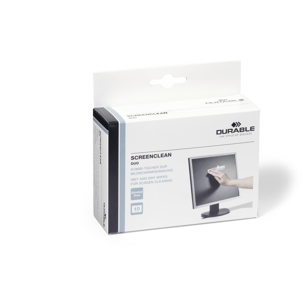 Produktabbildung: DURABLE SCREENCLEAN DUO 400er SET