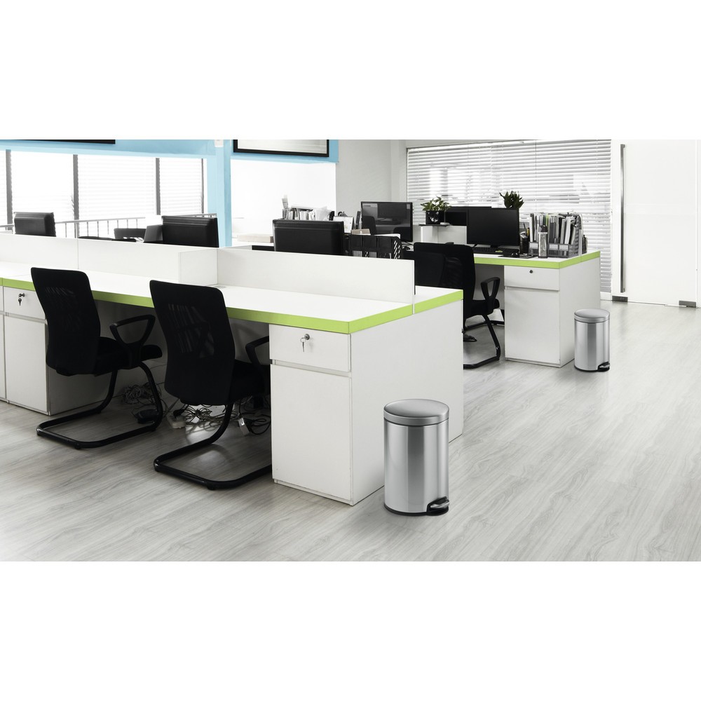 Produktabbildung Nr. 2: DURABLE Treteimer Edelstahl rund 12