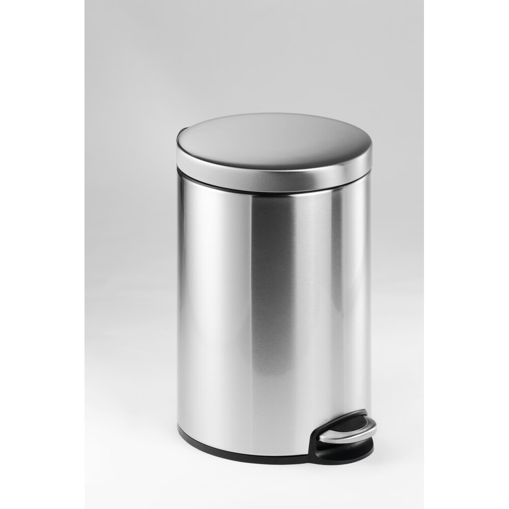 Produktabbildung: DURABLE Treteimer Edelstahl rund 12