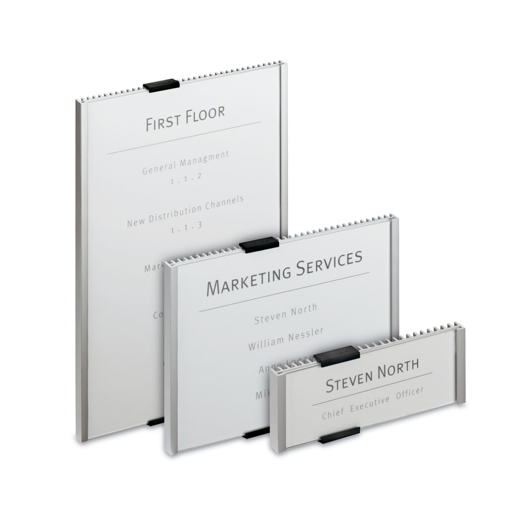 DURABLE Türschild Info Sign, HxB 52,5 x 149 mm Produktabbildung: DURABLE Türschild Info Sign, HxB 52,5 x 149 mm