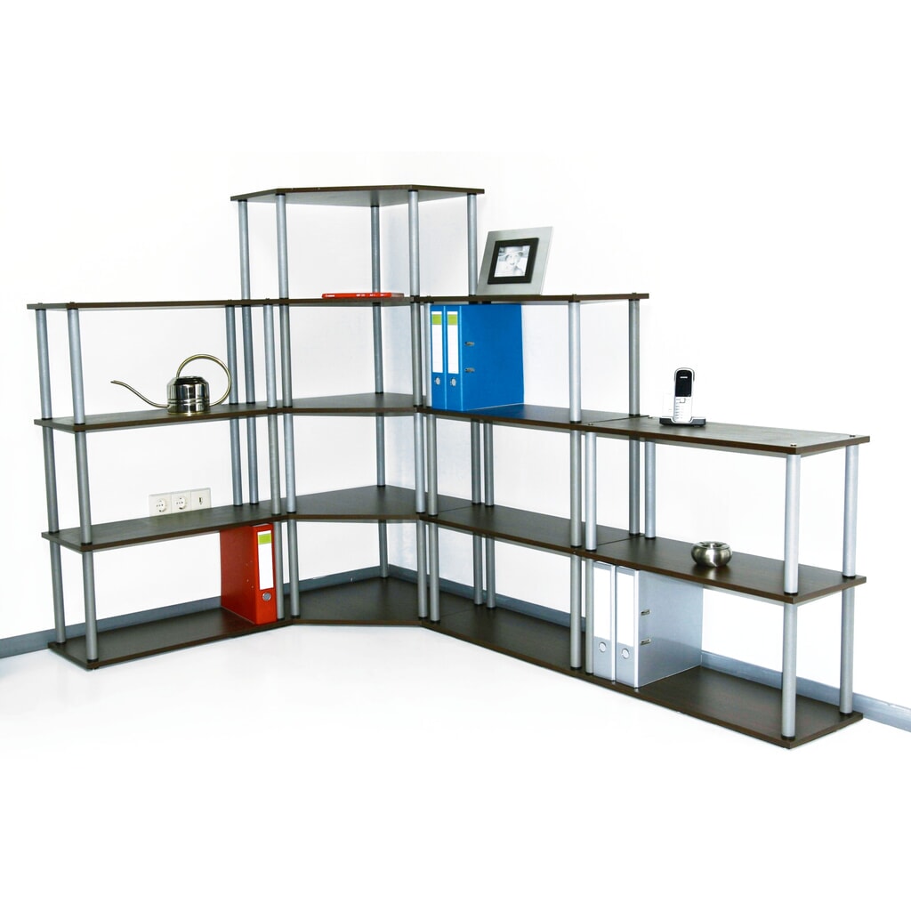 Eckregal OFFICE, 4 Böden Produktabbildung: Eckregal OFFICE, 4 Böden