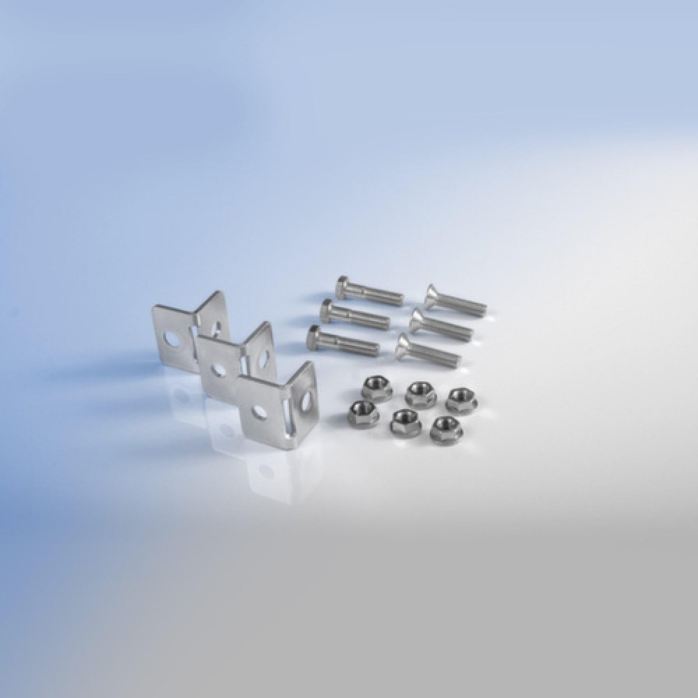 Produktabbildung: TROAX® Eckverbinder-Zubehör für Gitter-Trennwandsystem, für Maschinen-Schutzgitter