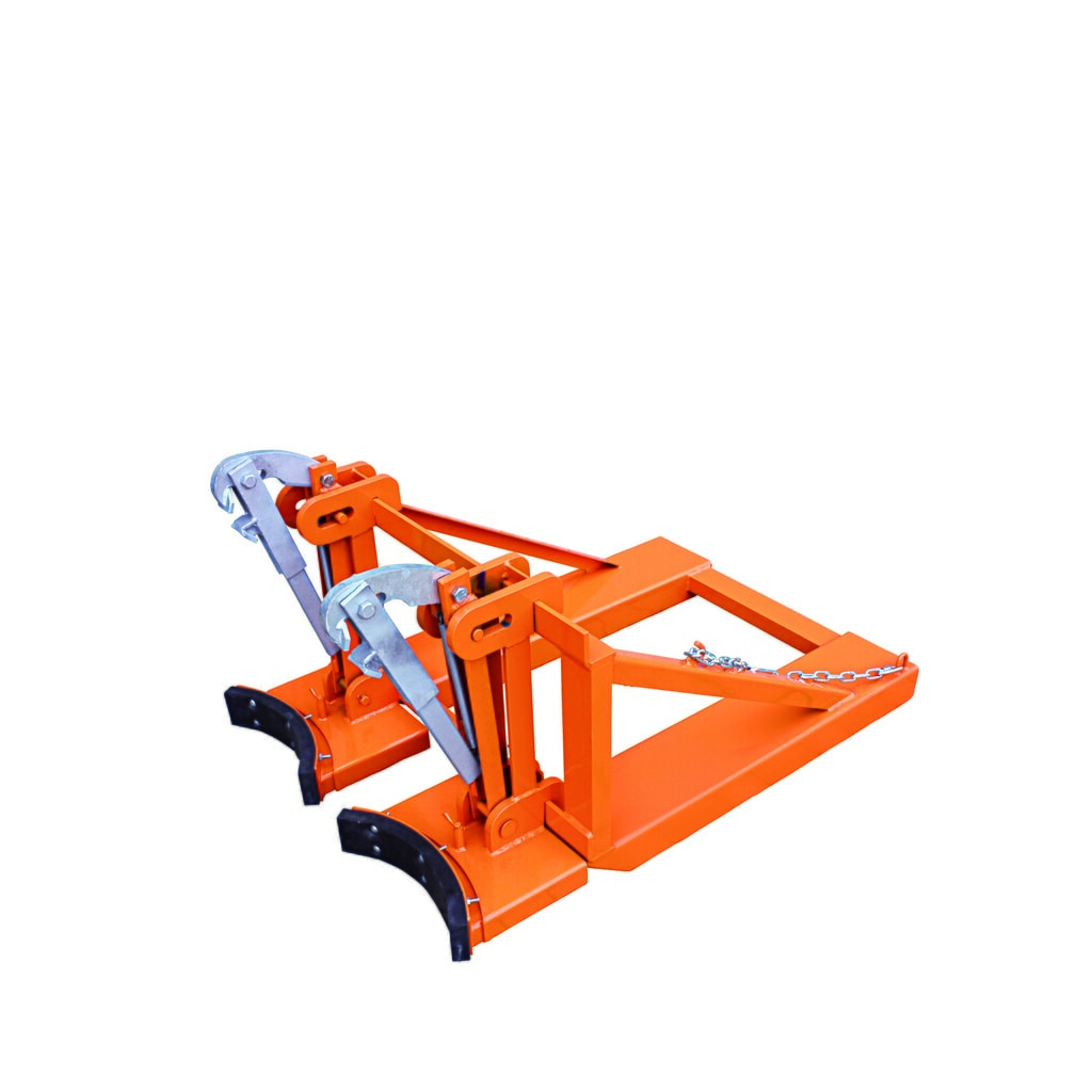 Eichinger® Fasslifter für Stahl- und Kunststoff-Fässer, 2 x Fässer, reinorange Produktabbildung: Eichinger® Fasslifter für Stahl- und Kunststoff-Fässer, 2 x Fässer, reinorange